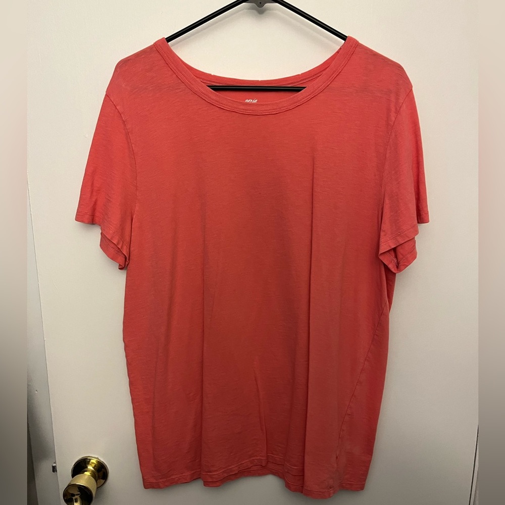 Pink Scoop Neck Shirt